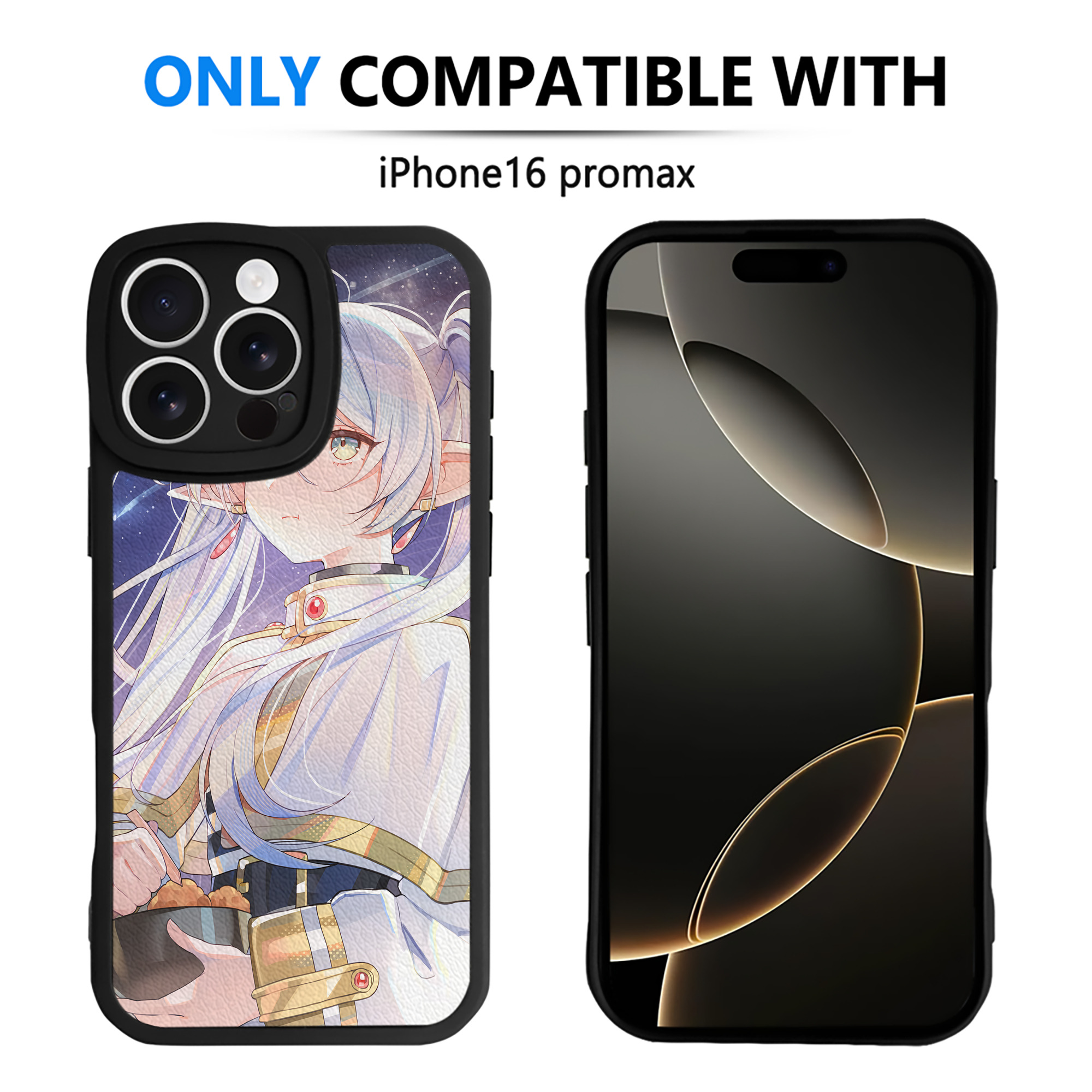 （画像用） 葬送のフリーレン Frieren 【iPhone 16シリーズ対応】シリコンスマホケース（レザー調） 材質：シリコン